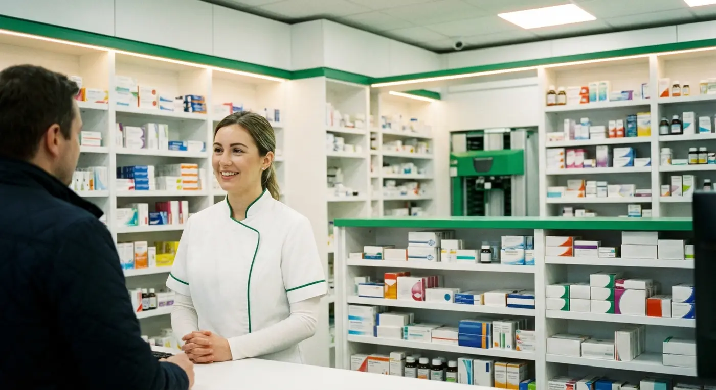 UK pharmacy interior
